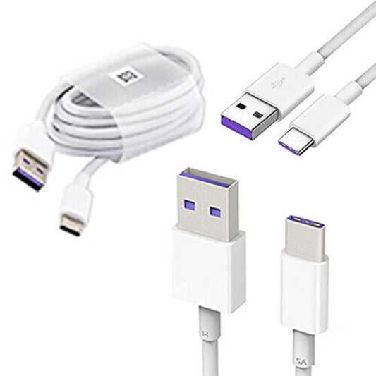 Huawei Fast Supercharger 5A Plug +Type C USB Cable for P40 P30 Pro Lite